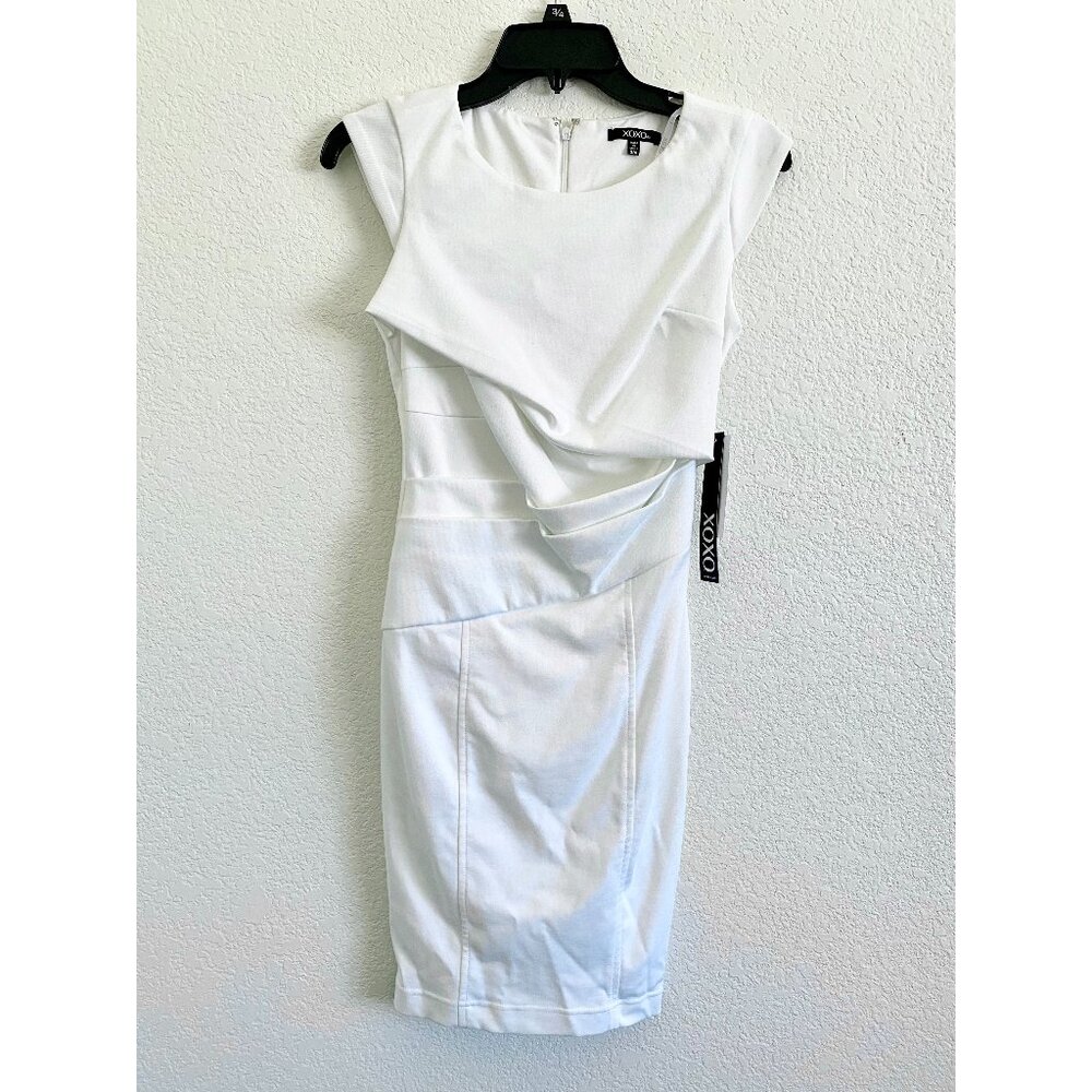 White Bodycon Sleeveless Work Dress